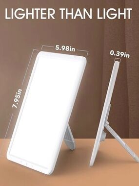Therapy Lamp, Ultra-Thin UV-Free 10000